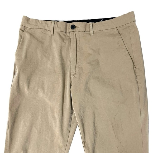 Goodfellow & Co Men’s Hennepin Tech Slim Tan Wrinkle Resistant Pants - Size 36 - Picture 2 of 14